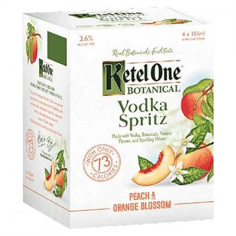 Ketel One - Botanical Peach & Orange Blossom Vodka Spritz (4 pack 12oz cans) (4 pack 12oz cans)